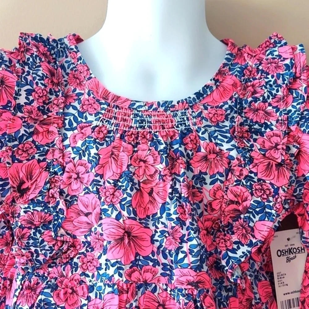 Osh Kosh B’Gosh Floral dress with ruffles - size 3T